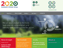 Tablet Screenshot of 2020climategroup.org.uk